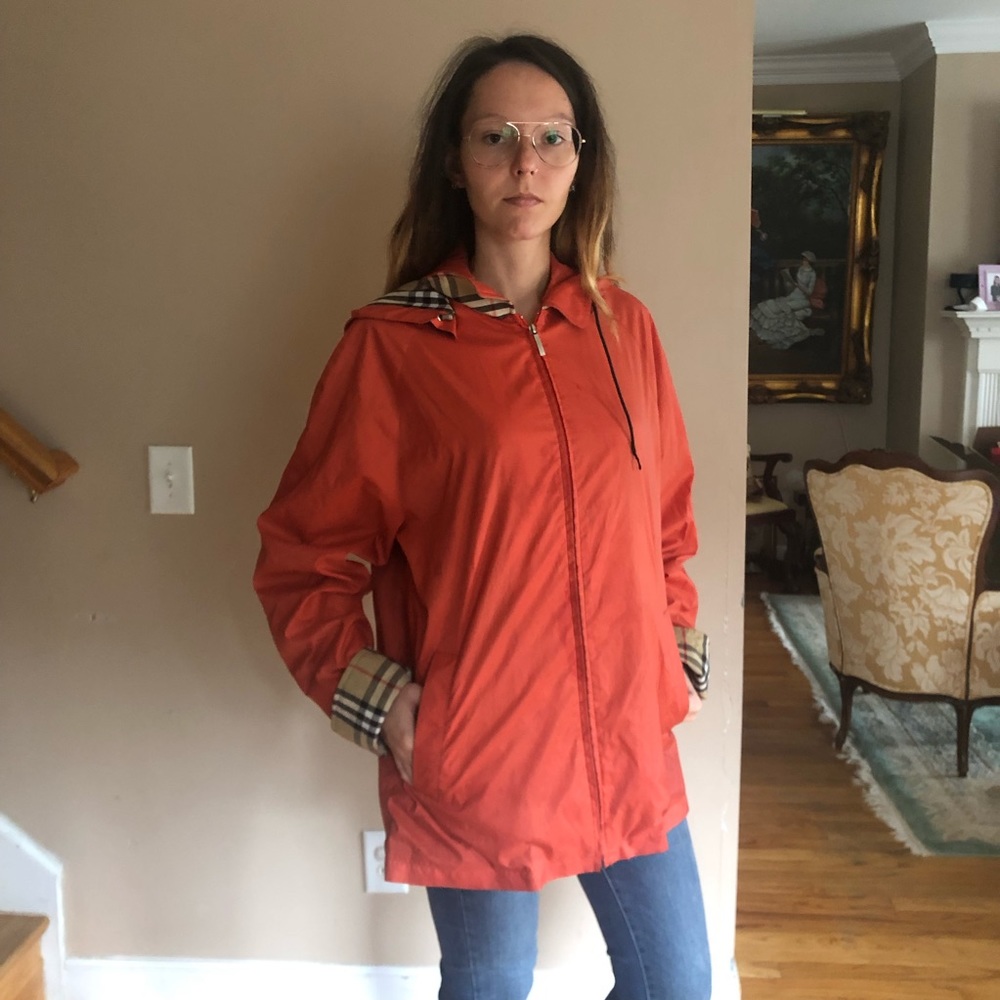 Burberry hooded raincoat